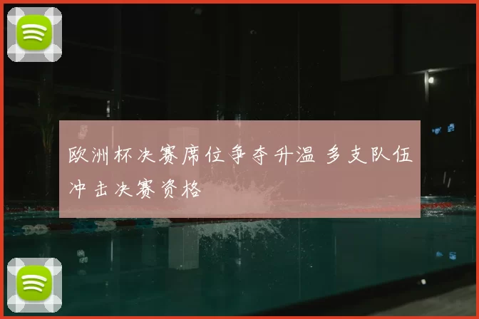 欧洲杯决赛席位争夺升温 多支队伍冲击决赛资格