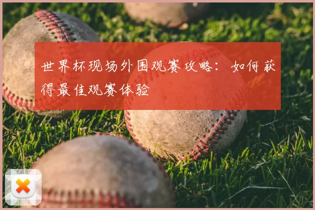 世界杯现场外围观赛攻略:如何获得最佳观赛体验
