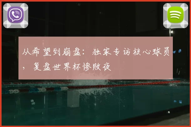 从希望到崩盘：独家专访核心球员，复盘世界杯惨败夜